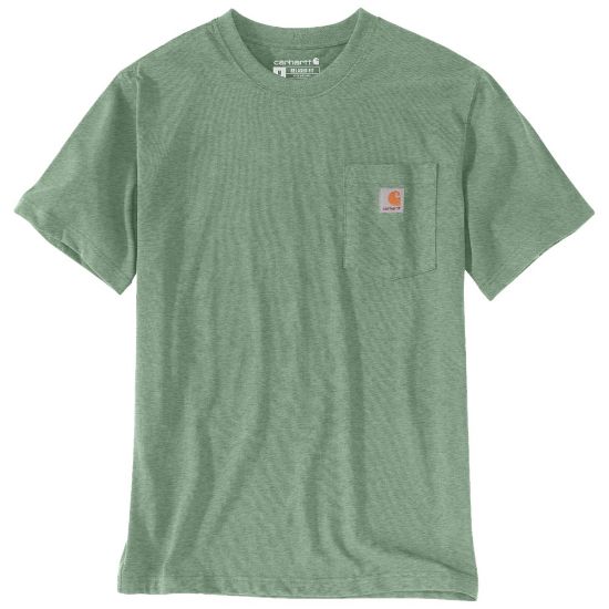 Afbeeldingen van CARHARTT T-shirt met zak K87 103296 loden frost heather XS