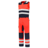 Afbeeldingen van TRICORP Bodybroek High Vis bi-colour 753007 fluor rood/inkt 66