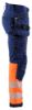 Afbeeldingen van BLÅKLÄDER Softshell werkbroek 1821 marineblauw/High Vis oranje C156