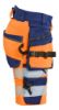 Afbeeldingen van BLÅKLÄDER Short met 4-weg stretch dames 7020 High Vis oranje/marineblauw C50