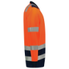 Afbeeldingen van TRICORP Poloshirt High Vis bi-colour met lange mouwen 203008 fluor oranje/inkt 6XL