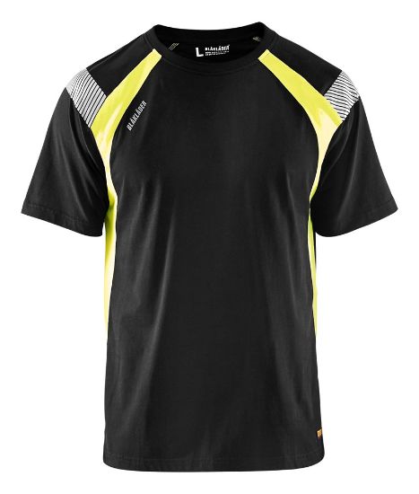 Afbeeldingen van BLÅKLÄDER T-shirt Visible 3332 zwart/High Vis geel S
