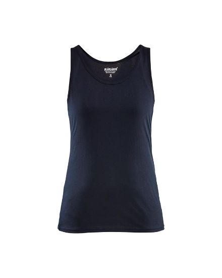 Afbeeldingen van BLÅKLÄDER Mouwloos onderhemd dames 3512 donker marineblauw XS
