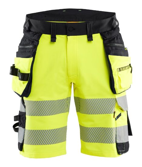 Afbeeldingen van BLÅKLÄDER Short met 4-weg stretch 1120 High Vis geel/zwart C48