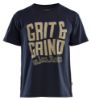 Afbeeldingen van BLÅKLÄDER T-shirt Grit & Grind 9421 donker marineblauw L