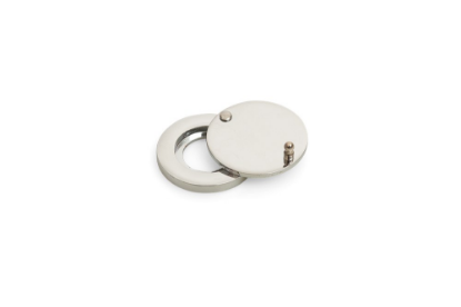 Afbeeldingen van Afsluitplaatje "luxe"zamak verchroomd