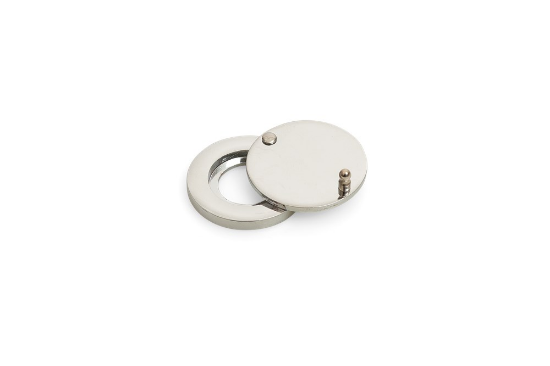 Afbeeldingen van Afsluitplaatje "luxe"zamak verchroomd