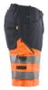 Afbeeldingen van BLÅKLÄDER Short met stretch 1541 medium grijs/High Vis oranje C60