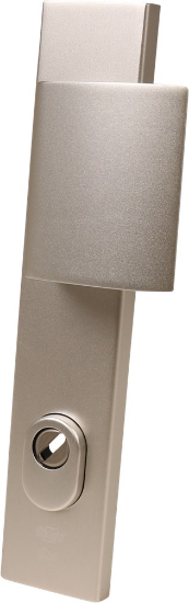 Afbeeldingen van OXLOC Veiligheidsbeslag duw+KTB+kruk recht aluminium PC92