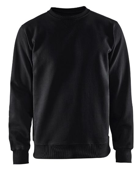 Afbeeldingen van BLÅKLÄDER Sweatshirt jersey ronde hals 3364 zwart M