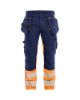 Afbeeldingen van BLÅKLÄDER Werkbroek met stretch 1130 marineblauw/High Vis oranje C54