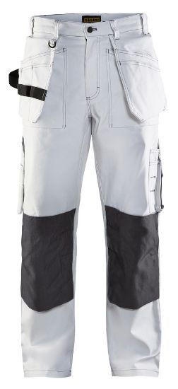 Afbeeldingen van BLÅKLÄDER Werkbroek schilder 1531 wit/donkergrijs C58