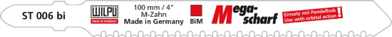 Afbeeldingen van WILPU Decoupeerzaagblad WILPU ST 006 bi 2x