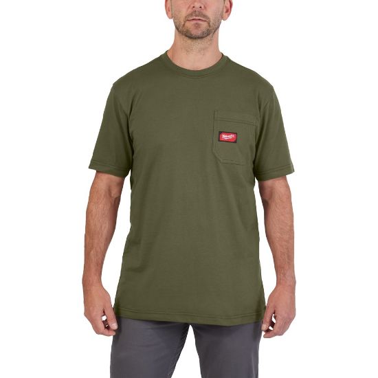 Afbeeldingen van MILWAUKEE T-shirt work WTSSGRN groen M