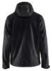 Afbeeldingen van BLÅKLÄDER Softshell jack met capuchon 4753 zwart/donkergrijs S