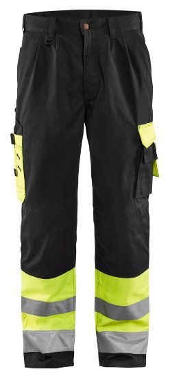 Afbeeldingen van BLÅKLÄDER Werkbroek 1584 High Vis geel/zwart D96