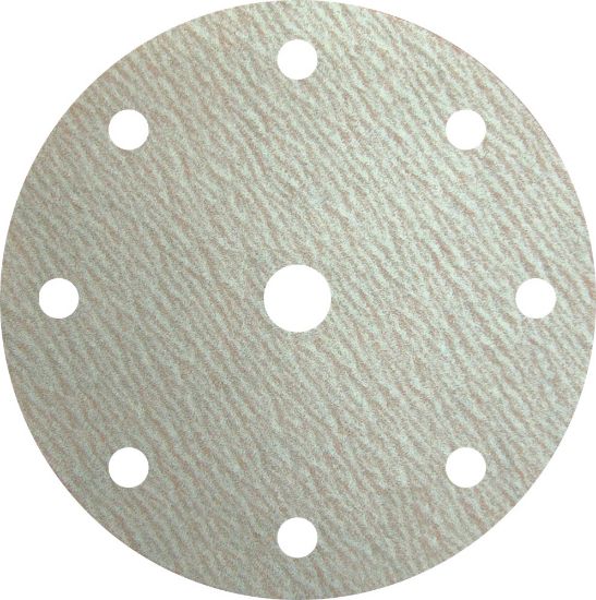 Afbeeldingen van Schuurschijf PS73BWK met actieve bekleding en klittenband 150MM K800 stansvorm GLS1