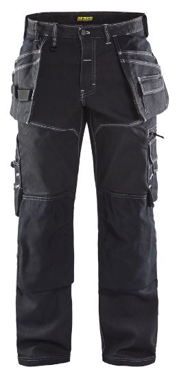 Afbeeldingen van BLÅKLÄDER Werkbroek denim met stretch X1900 1960 zwart C60