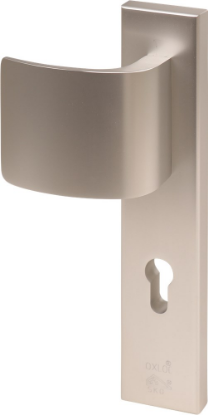 Afbeeldingen van OXLOC Veiligheidslangschild deurduwer + krukgat recht L PC72 40MM