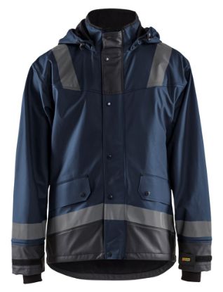 Afbeeldingen van BLÅKLÄDER Regenjas LEVEL 2 4322 donker marineblauw/zwart XS