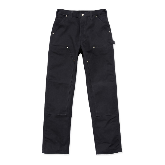 Afbeeldingen van CARHARTT Werkbroek Duck dubbele voorkant heren B01 zwart W36/L32