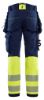 Afbeeldingen van BLÅKLÄDER Werkbroek met 4-weg stretch 1125 marineblauw/High Vis geel C152