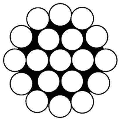 Afbeeldingen van Staalkabel 1X19 RVS316 1MM 100M