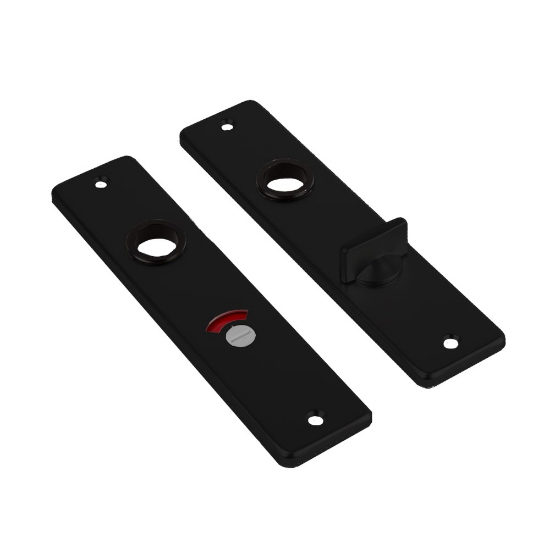 Afbeeldingen van AMI Kortschild type 180/41 RH zwart t.b.v. WC badkamerslot WC 8/55