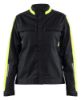 Afbeeldingen van BLÅKLÄDER Jack industrie dames met stretch 4443 zwart/High Vis geel S