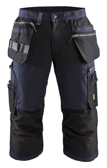 Afbeeldingen van BLÅKLÄDER Piraatbroek met stretch 1597 donker marineblauw/zwart C64