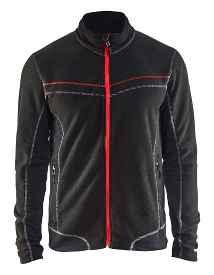 Afbeeldingen van BLÅKLÄDER Microfleecevest 4997 zwart 4XL
