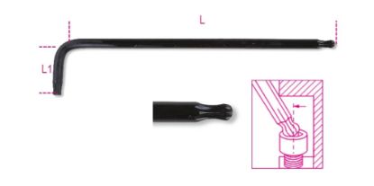 Afbeeldingen van BETA Haakse stiftsleutel lang TORX 97BTXL 09