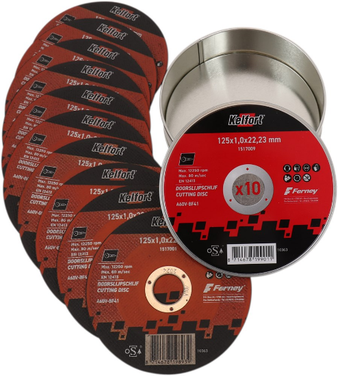 Afbeeldingen van KELFORT Doorslijpschijf vlak dun 125X1MM 10x