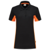 Afbeeldingen van TRICORP Poloshirt bi-colour dames 202003 zwart/oranje XL