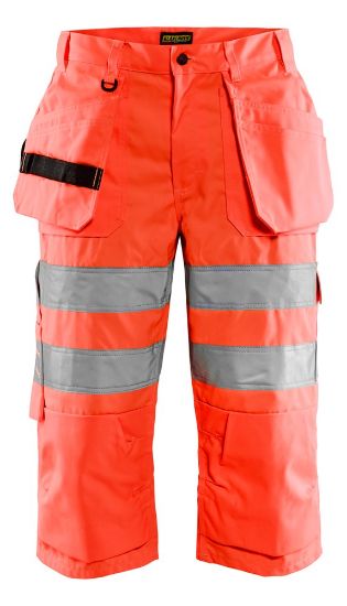 Afbeeldingen van BLÅKLÄDER Piraatbroek 1539 High Vis rood D100