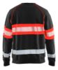 Afbeeldingen van BLÅKLÄDER Sweater 3359 zwart/High Vis rood L