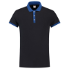Afbeeldingen van TRICORP Poloshirt bi-colour Slim-Fit 201002 navy/royal blauw L