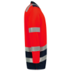Afbeeldingen van TRICORP Poloshirt High Vis bi-colour met lange mouwen 203008 fluor rood/inkt M