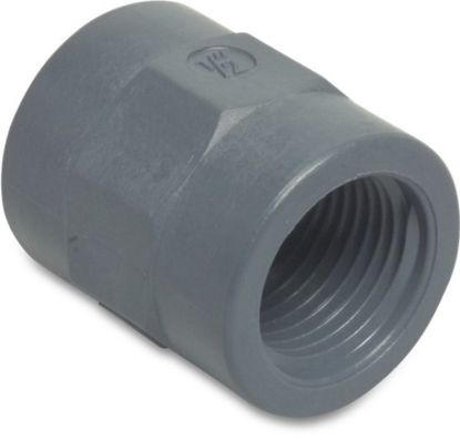 Afbeeldingen van Sok PP grijs ⅜" binnendraad 10bar