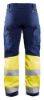 Afbeeldingen van BLÅKLÄDER Werkbroek met stretch dames 7161 marineblauw/High Vis geel C46