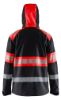 Afbeeldingen van BLÅKLÄDER Softshell jack 4494 zwart/High Vis rood S