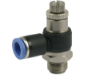 Afbeeldingen van Snelheidsregelcilinder 90° PIF 6MM G¼"
