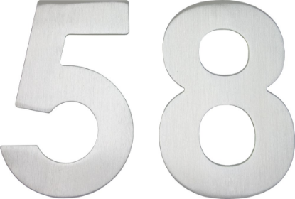 Afbeeldingen van OXLOC Huisnummer RVS cijfer nr. 3