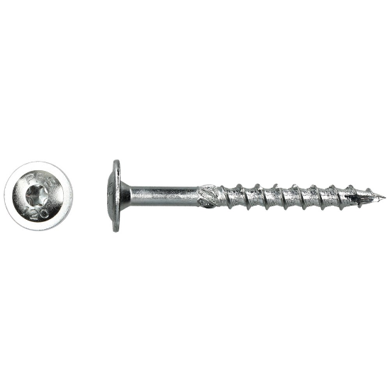 Afbeeldingen van Tellerkopschroef PFS blank VZ T30 6X40MM