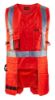 Afbeeldingen van BLÅKLÄDER Werkvest 3027 High Vis rood XS