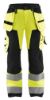 Afbeeldingen van BLÅKLÄDER Werkbroek dames met spijkerzakken 7156 High Vis geel/zwart C36
