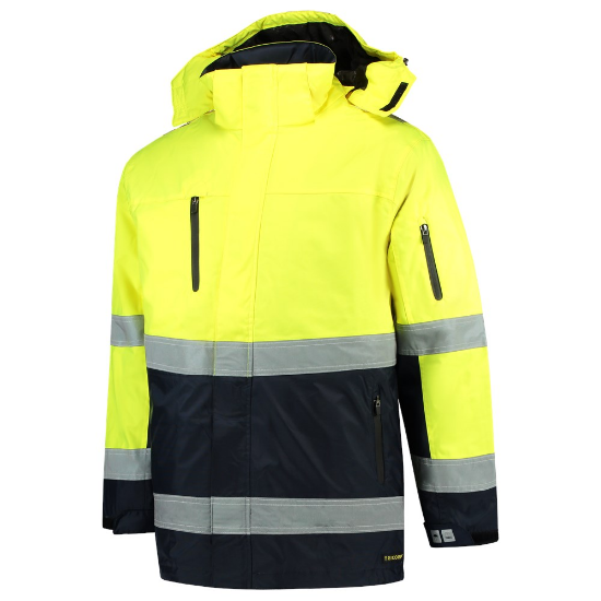 Afbeeldingen van TRICORP Parka ISO20471 bi-colour 403004 fluor geel/navy L