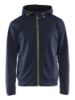 Afbeeldingen van BLÅKLÄDER Hoodie met rits 3363 donkerblauw/geel S