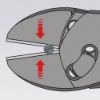 Afbeeldingen van KNIPEX Zijsnijtang TwinForce 7372180F DIN5749 180MM