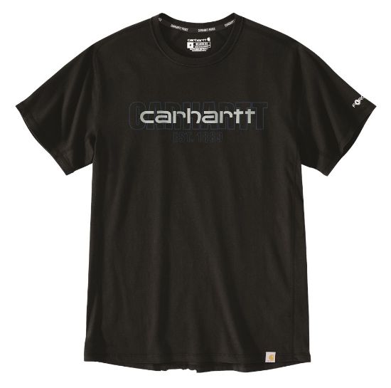 Afbeeldingen van CARHARTT T-shirt Force met grafische print 106653 zwart M